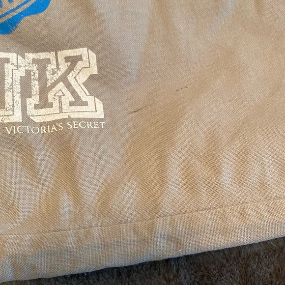 Vintage Y2K PINK Victoria’s Secret reversible tote bag gray to white/pink - Picture 4 of 16
